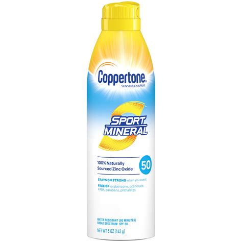 SPORT Mineral SPF 50 Sunscreen Spray - Coppertone