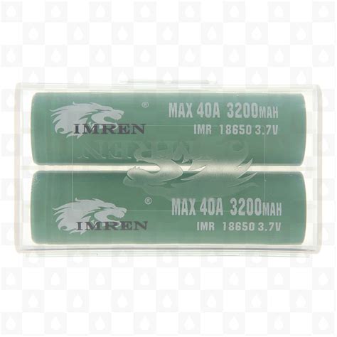 Imren Imr 18650 Mod Battery Pair With Case Redjuice Uk