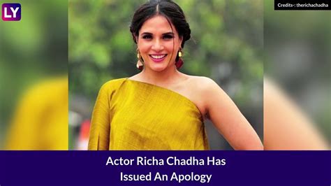 Richa Chadha Apologises For Her ‘galwan Says Hi Tweet Amid Backlash