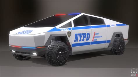 Maxim Shapovalov Tesla Cybertruck Police Pack