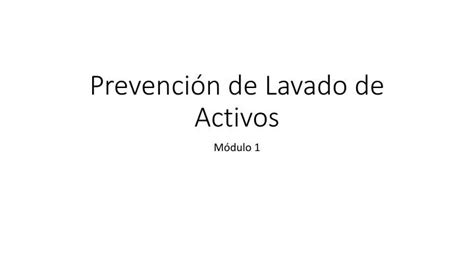 Ppt Prevenci N De Lavado De Activos Powerpoint Presentation Free