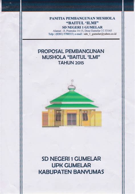 Contoh Proposal Rehab Atap Mushola Proposal Pembangunan Masjid Darul Abror Masjid Darul Abror