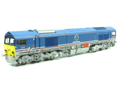 Dapol Class 59 59203 In National Power Blue Livery Dcc Ready Oo Gauge Renumbered Rainbow Railways