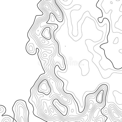 Fondo Del Mapa Topogrfico Mapa De La Rejilla Contorno Ilustracin Del