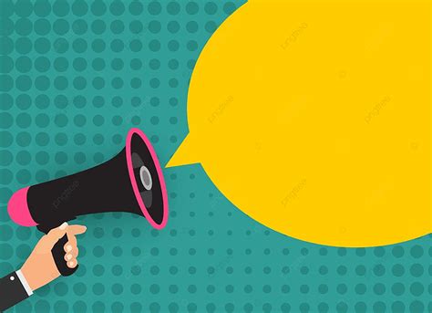 Cute Speech Bubble Vector Art Png Megaphone With Speech Bubble