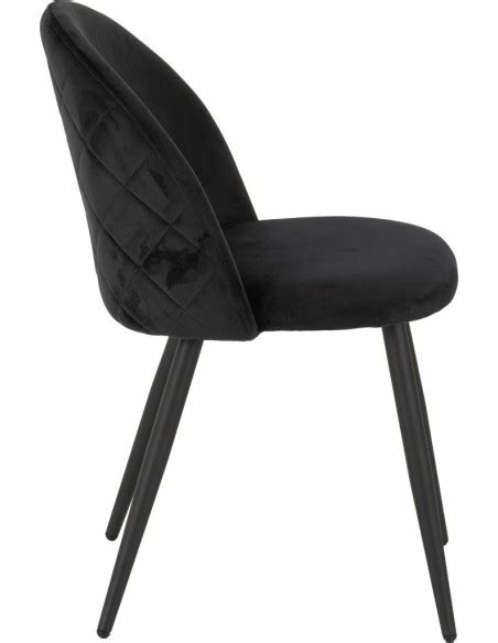 Marlow Dining Chairs Black Velvet