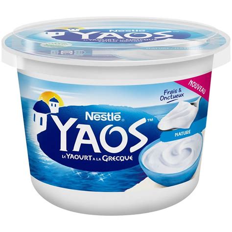 NESTLE Yaos Yaourts à la grecque nature chronodrive