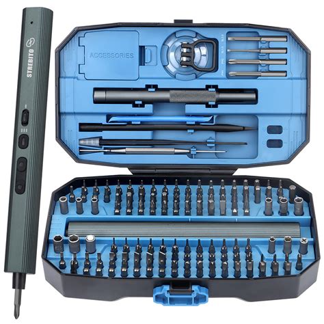 STREBITO Mini Electric Screwdriver Set 155 In 1 Small Electric