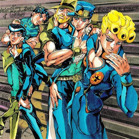 Araki S Art On Instagram Giorno Jotaro Joseph Jonathan And Josuke