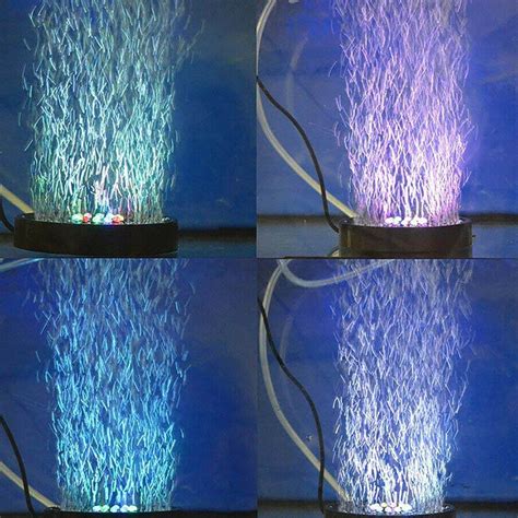 Submersible Aquarium Bubble Lamp Air Light Auto Changing Color Change