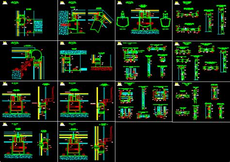 Aluminium Details Door Dwg Detail For Autocad • Designs Cad