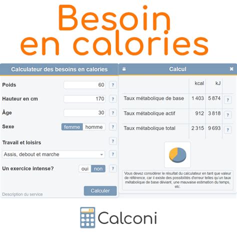 Calculateur Des Besoins En Calories