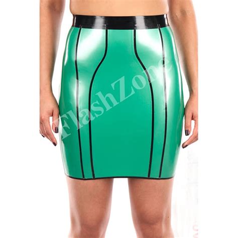 Free Shipping Women Bright Color Fashion Latex Skirt Skirt Gothic