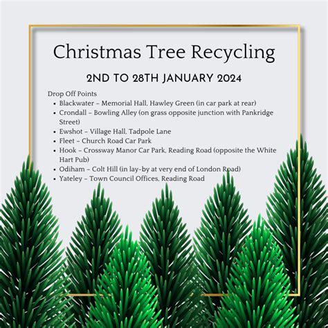 Christmas Tree Recycling Yateley Town Council