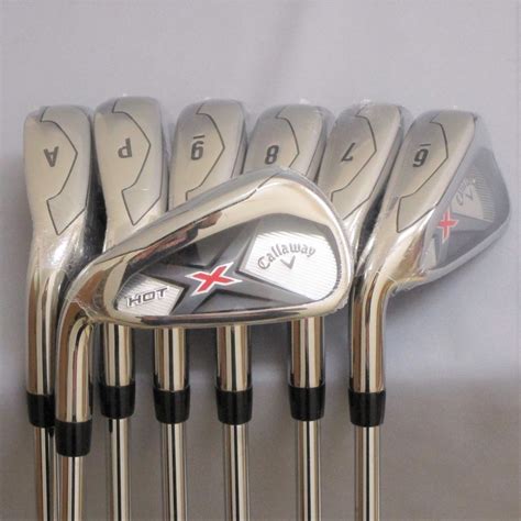 2019年 キャロウェイ X HOT 左 7本 5 9 Pw Aw XP85 R300 STL アイアンセット US仕様 Callaway