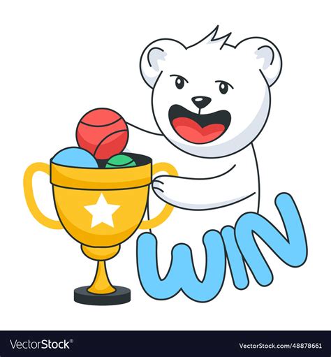 Winner trophy Royalty Free Vector Image - VectorStock