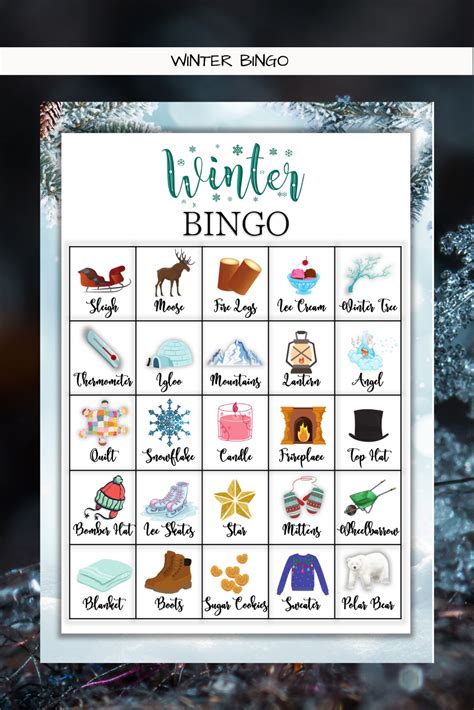 Printable Winter Pictionary Words Printable Templates Free