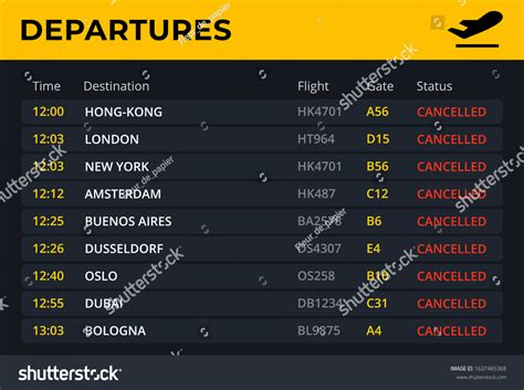 2,383 Airport Plane Timing Screen Images, Stock Photos & Vectors ...