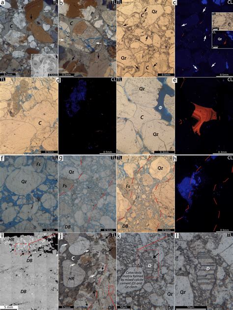 Natural And CL Light Photomicrographs Showing The Internal Texture And