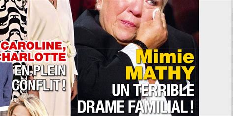 Mimie Mathy Inconsolable Apr S Un Terrible Drame Familial