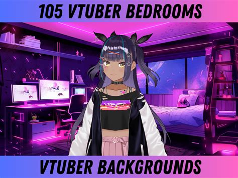 105 Vtuber Bedroom Backgrounds Vtuber Backdrop Stream Background