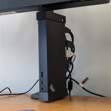 3d Printable Lenovo Thunderbolt Dock Pole Mount By A Bettik