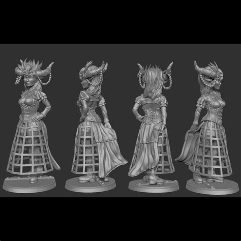 Download free STL file Gothic Steampunk Girl Pinup (FREE) • Object to ...