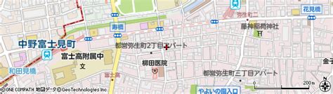 東京都中野区弥生町2丁目45 5の地図 住所一覧検索｜地図マピオン