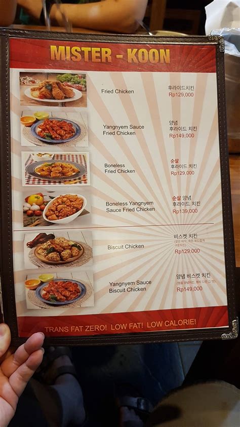 Menu At Resto Mr Koon Restaurant Bekasi Regency Jalan Galeria