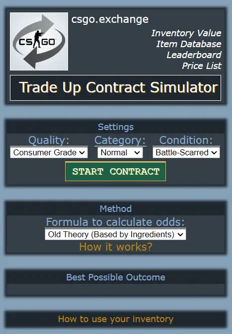 Best Trade Up Calculator For Cs Go Jscalc Blog