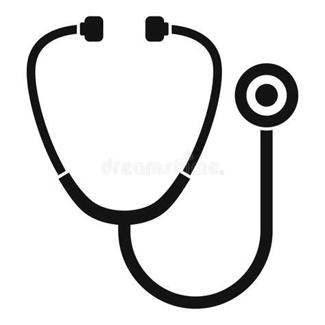 Stethoscope Icon Outline Style Stock Illustration Illustration Of