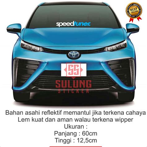 Jual Sulung Stiker Kaca Mobil SpeedTuner Cutting Sticker Speed Tuner