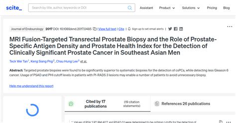 Mri Fusion Targeted Transrectal Prostate Biopsy And The Role Of Prostate Specific Antigen