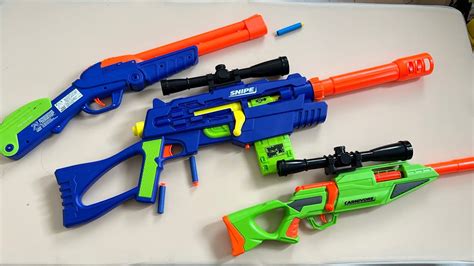 Nerf War Nerf Vs Buzz Bee Air Warriors Shotguns Youtube