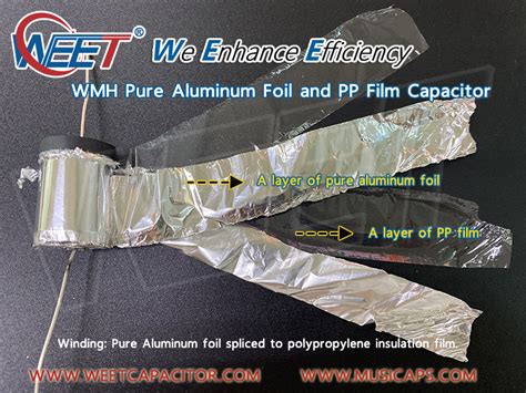 WEET WMH 100V 200V Pure Aluminum Foil And Polypropylene Film Capacitors