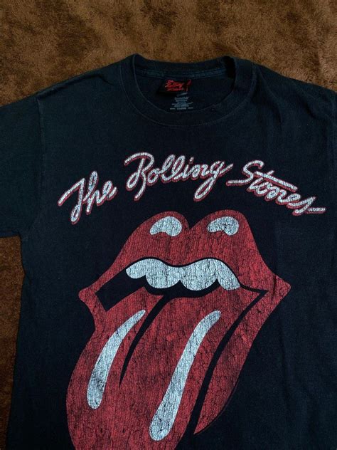 HANES Vintage Kaos ROLLING STONES 1981 Fesyen Pria Pakaian Atasan