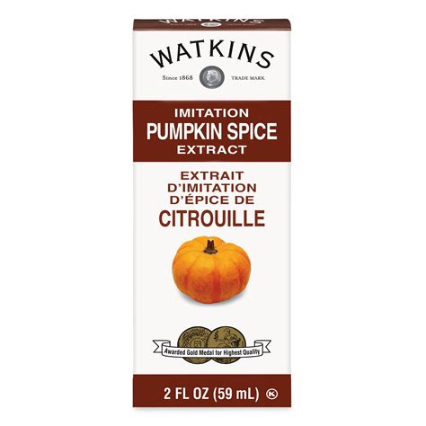 Watkins Imitation Pumpkin Spice Extract 2 Fl Oz Plastic Container