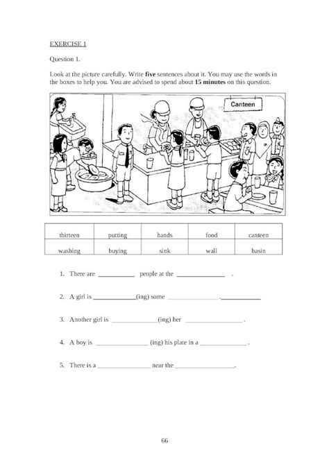 Doc Upsr English Paper Section Worksheets For Weaker Pupils