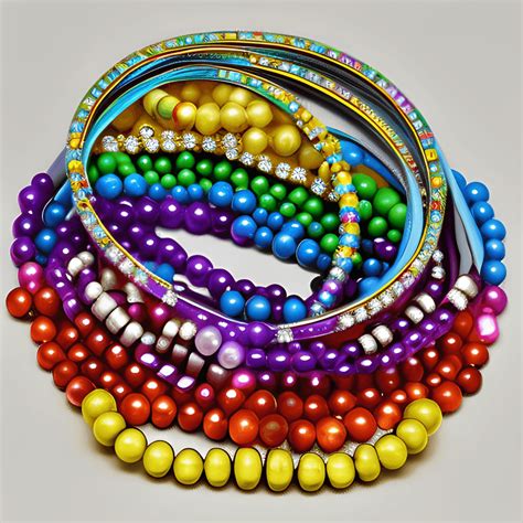 Bright Rainbow Jewelry Photograph · Creative Fabrica