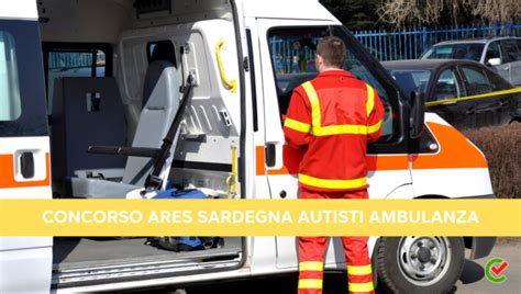 Concorso Ares Sardegna Autisti Ambulanza