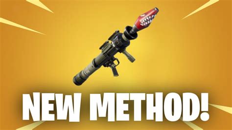 New How To Get Rocket Launchers In Fortnite Chapter Season Youtube