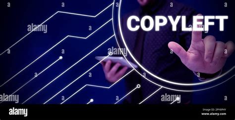 Signe De Texte Montrant Copyleft Word Pour Le Droit D Utiliser De