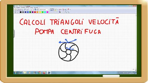 Pompa Centrifuga Lavoro Massico Portata Volumetrica E Triangoli Di