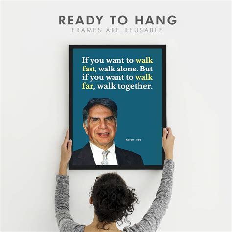 Buy Chaka Chaundh Motivational Quotes Of Ratan Tata Poster With Wall