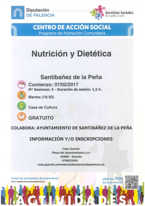 Curso de nutrición y dietética Santibañez de la Peña