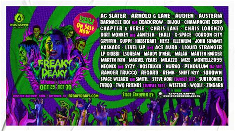 Freaky Deaky Unveils 2022 Lineup