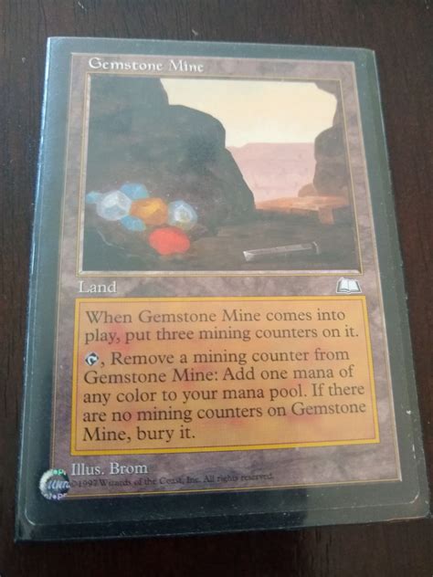 Gemstone Mine Mtg Weatherlight On Mercari Magic The Gathering