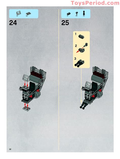 LEGO 8038 The Battle of Endor Instructions and Parts List