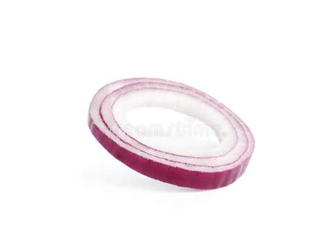 Sliced Red Onion Ring On White Stock Photo Image Of Sweet Healthy