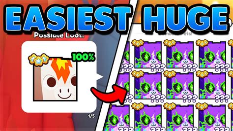 The Easiest Huge Pets To Get In Pet Simulator Free Huges And Much